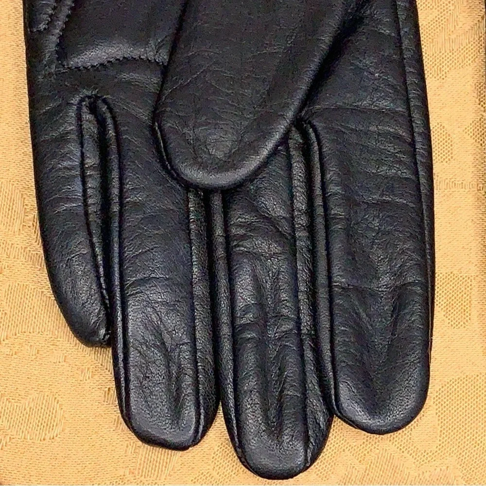 XL Womens Harley Davidson Motorcycle Soft Leather Gloves Embroidered